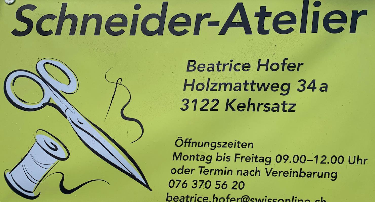 Schneider-Atelier Beatrice Hofer - Upcycling-Mode in Bern
