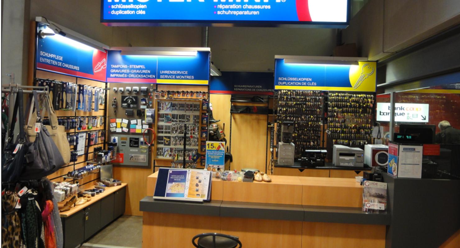 MISTER MINIT Biel, EKZ Centre Bahnhof - Second-Hand-Kleidung in Bern